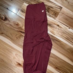 Extra long red lululemon aligns